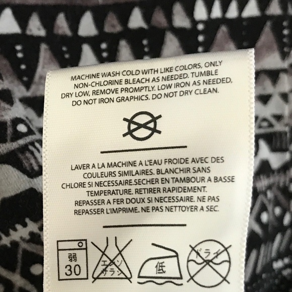 Volcom Mini dress Longsleeve Cutout back Native Skater Black Gray S - Picture 9 of 9